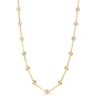 Thumbnail Image 1 of Solid Diamond-Cut Disc Station & Bar Link Necklace in 10K Gold - 18”