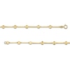 Thumbnail Image 3 of Solid Diamond-Cut Disc Station & Bar Link Necklace in 10K Gold - 18”
