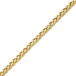 Semi-Solid 5.5mm Diamond-Cut Palmier Chain Bracelet in 14K Gold - 8.5”