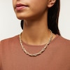 Thumbnail Image 2 of Semi-Solid 7.0mm Textured Chain Necklace in 14K Gold - 18”