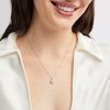 Thumbnail Image 2 of 1/2 CT. T.W. Certified Lab-Grown Multi-Diamond Pendant in 14K White Gold (F/SI2)
