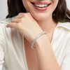 Thumbnail Image 2 of 2 CT. T.W. Certified Lab-Grown Diamond Triple Row Bangle in 14K White Gold (F/SI2)