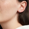 Thumbnail Image 2 of 1/2 CT. T.W. Certified Lab-Grown Multi-Diamond Stud Earrings in 14K White Gold (F/SI2)