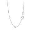 Thumbnail Image 3 of 1/2 CT. T.W. Certified Baguette and Round Lab-Created Diamond Alternating Duo Stick Pendant in 14K White Gold (F/SI2)