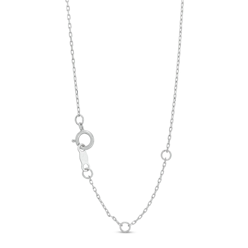Main Image 3 of 1-1/2 CT. T.W. Certified Lab-Grown Diamond Three Stone Twist Frame Necklace in 14K White Gold (F/SI2)