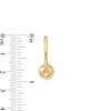 Thumbnail Image 3 of Hollow Ball Bead 22.0mm Hoop Earrings in 14K Gold