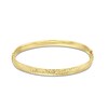Thumbnail Image 1 of Hollow Diamond-Cut Bangle Bracelet in 14K Gold