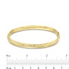 Thumbnail Image 2 of Hollow Diamond-Cut Bangle Bracelet in 14K Gold