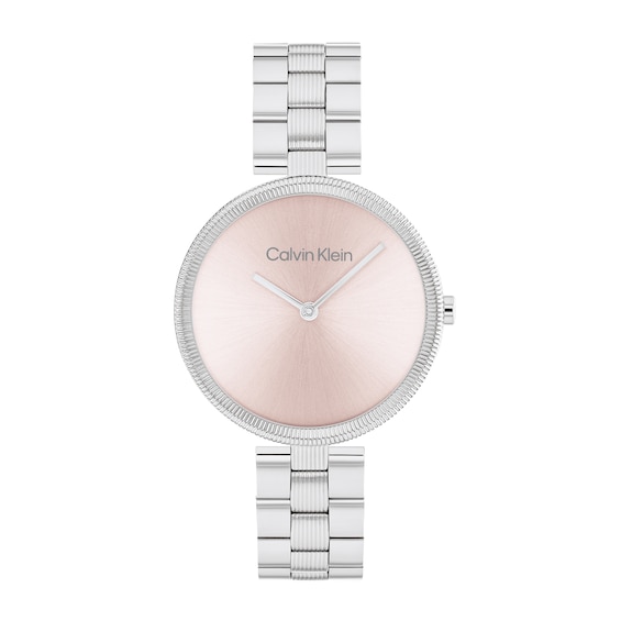 Ladiesâ Calvin Klein Minimal Watch with Pink Dial (Model: 25100015)