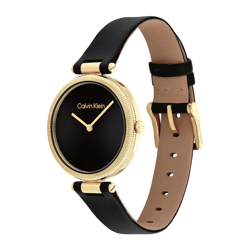 Main Image 2 of Ladies’ Calvin Klein Minimal Watch with Black Dial (Model: 25100017)