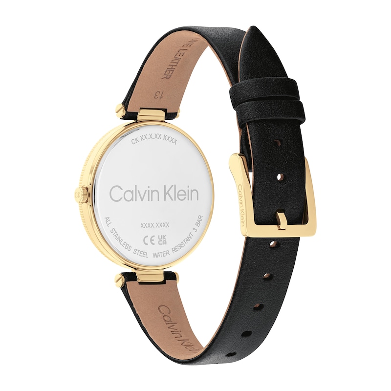 Main Image 3 of Ladies’ Calvin Klein Minimal Watch with Black Dial (Model: 25100017)