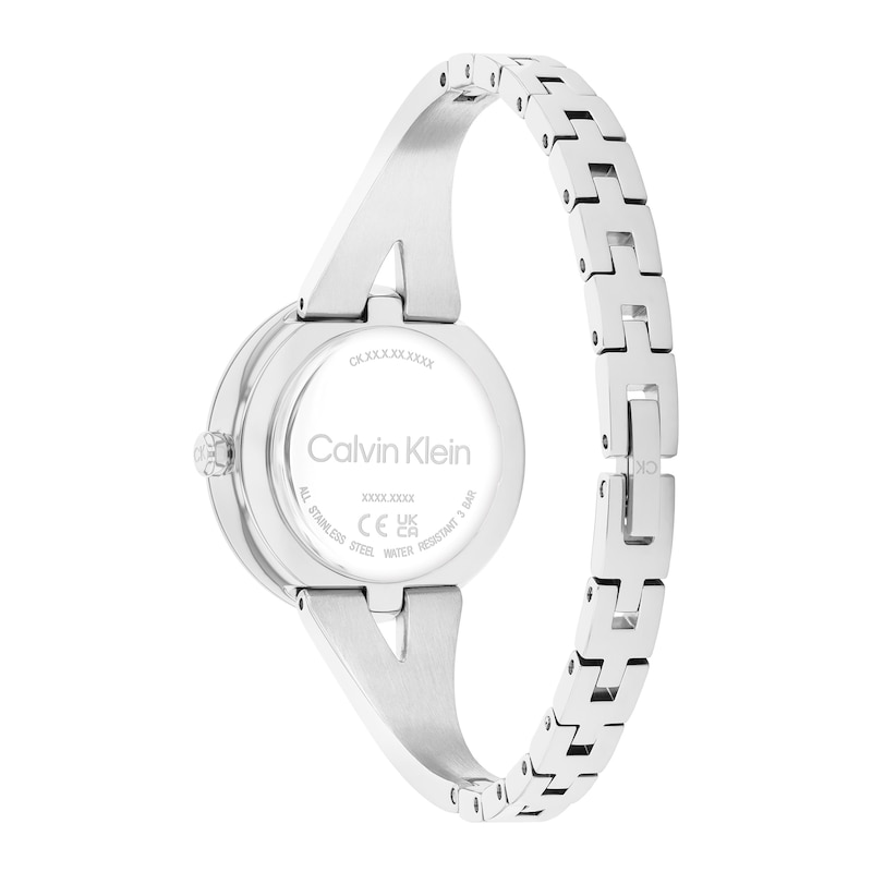 Main Image 3 of Ladies’ Calvin Klein Tapered Bangle Watch with Black Dial (Model: 25100026)