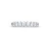 Thumbnail Image 4 of 1 CT. T.W. Diamond Nine Stone Scallop Edge Anniversary Band in 14K White Gold