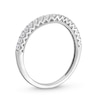 Thumbnail Image 3 of 1/3 CT. T.W. Diamond Vintage-Style Contour Anniversary Band in 14K White Gold