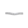 Thumbnail Image 4 of 1/3 CT. T.W. Diamond Vintage-Style Contour Anniversary Band in 14K White Gold