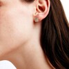 Thumbnail Image 2 of 1/2 CT. T.W. Multi-Diamond Cushion Frame Vintage-Style Stud Earrings in 10K Gold