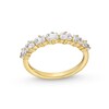 Thumbnail Image 1 of 1 CT. T.W. Certified Emerald-Cut Diamond Seven Stone Anniversary Band in 14K Gold (I/SI2)