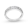 Thumbnail Image 1 of 1/2 CT. T.W. Baguette-Cut Diamond Eleven Stone Anniversary Band in 14K White Gold