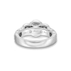 Thumbnail Image 4 of 1-1/2 CT. T.W. Oval Diamond Frame Past Present Future® Double Row Engagement Ring in 14K White Gold