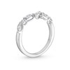 Thumbnail Image 3 of 3/8 CT. T.W. Marquise-Cut and Round Diamond Alternating Contour Anniversary Band in 14K White Gold