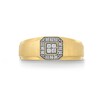 Thumbnail Image 4 of 1/8 CT. T.W. Square-Shaped Multi-Diamond Frame Anniversary Band in 10K Gold