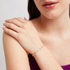 Thumbnail Image 2 of 1 CT. T.W. Diamond "XO" Link Bracelet in 10K Gold