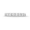 Thumbnail Image 4 of 3/4 CT. T.W. Princess-Cut Diamond Nine Stone Anniversary Band in 14K White Gold
