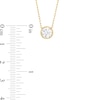 Thumbnail Image 4 of 1 CT. Certified Lab-Grown Diamond Bezel-Set Solitaire Pendant in 14K Gold (F/SI2)