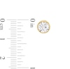 Thumbnail Image 3 of 2 CT. T.W. Certified Lab-Grown Diamond Bezel-Set Solitaire Stud Earrings in 14K Gold (F/SI2)