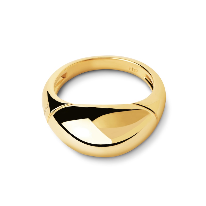 Main Image 6 of PDPAOLA™ at Zales ICONS Polished Dome Ring in Sterling Silver with 18K Gold Plate