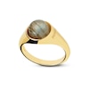 Thumbnail Image 1 of PDPAOLA™ at Zales ICONS 8.0mm Blue Labradorite Solitaire Ring in Sterling Silver with 18K Gold Plate