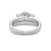 Thumbnail Image 4 of 1-1/2 CT. T.W. Diamond Past Present Future® Miracle Bridal Set in 14K White Gold