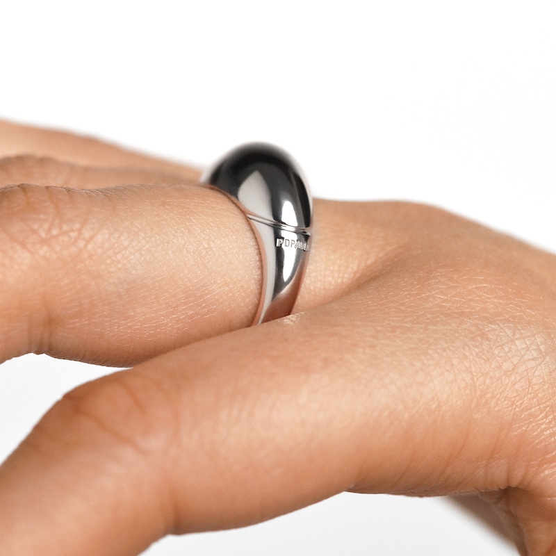 Main Image 2 of PDPAOLA™ at Zales ICONS Polished Dome Ring in Sterling Silver