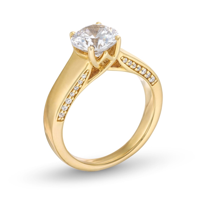 Main Image 3 of 2 CT. T.W. Certified Lab-Grown Diamond Solitaire Engagement Ring in 14K Gold (F/VS2)