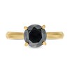 Thumbnail Image 4 of 2 CT. Black Diamond Solitaire Ring in 14K Gold