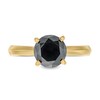 Thumbnail Image 3 of 2 CT. Black Diamond Solitaire Ring in 14K Gold