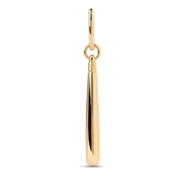 PDPAOLA™ at Zales ICONS Large Teardrop Dangle Single Hoop Earring in Sterling Silver with 18K Gold Plate