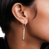 Thumbnail Image 2 of PDPAOLA™ at Zales ICONS Medium Teardrop Dangle Single Hoop Earring in Sterling Silver with 18K Gold Plate