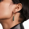 Thumbnail Image 2 of PDPAOLA™ at Zales ICONS Aventurine Medium Teardrop Dangle Single Hoop Earring in Sterling Silver with 18K Gold Plate