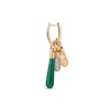 Thumbnail Image 4 of PDPAOLA™ at Zales ICONS Aventurine Medium Teardrop Dangle Single Hoop Earring in Sterling Silver with 18K Gold Plate