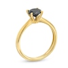 Thumbnail Image 3 of 1 CT. Black Diamond Solitaire Ring in 14K Gold