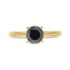 Thumbnail Image 3 of 1 CT. Black Diamond Solitaire Ring in 14K Gold