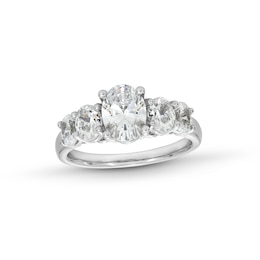 2 CT. T.W. Multi-Shaped Certified Lab-Grown Diamond Engagement Ring in 14K Gold (F/VS2)