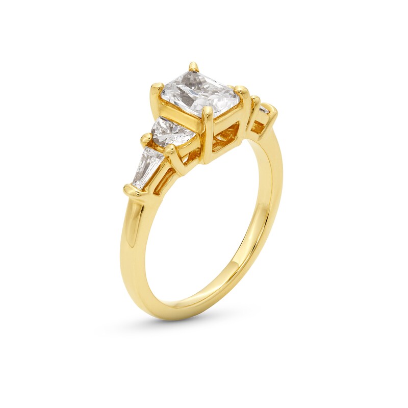 Main Image 3 of 2 CT. T.W. Oval Certified Lab-Grown Diamond Graduated Five Stone Engagement Ring in 14K White Gold (F/VS2)