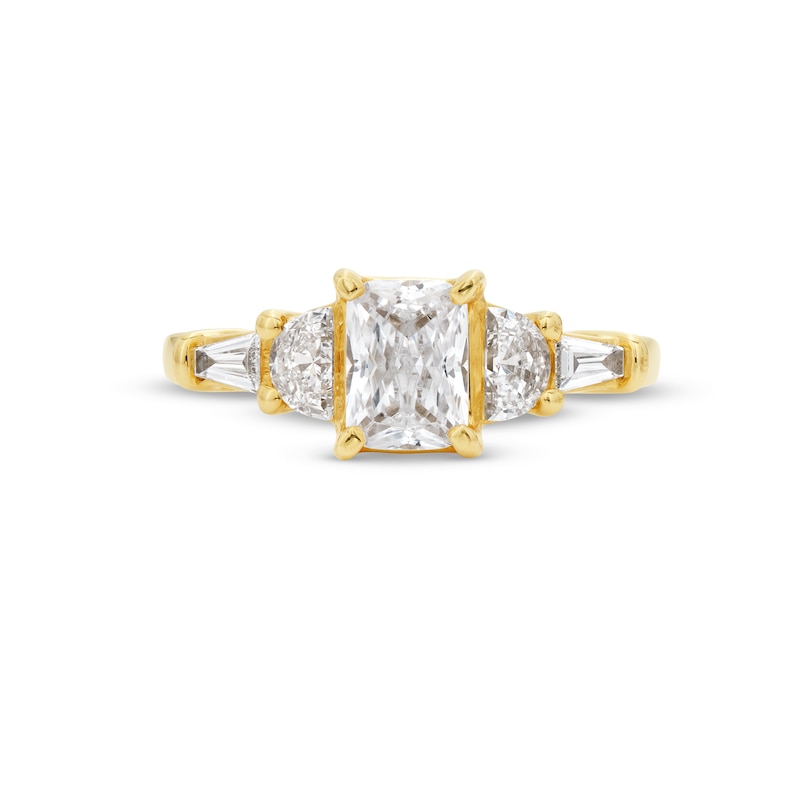 2 CT. T.W. Oval Certified Lab-Created Diamond Graduated Five Stone Engagement Ring in 14K White Gold (F/VS2)