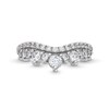 Thumbnail Image 4 of 1 CT. T.W. Lab-Grown Diamond Crown Contour Double Row Anniversary Band in 14K White Gold (F/VS2)