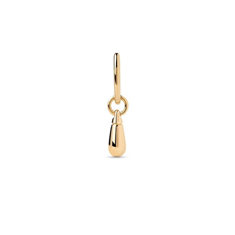 Main Image 1 of PDPAOLA™ at Zales ICONS Small Teardrop Dangle Single Hoop Earring in Sterling Silver with 18K Gold Plate