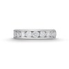 Thumbnail Image 3 of 1-1/2 CT. T.W. Certified Lab-Created Diamond Ten Stone Channel-Set Anniversary Band in 14K White Gold (F/VS2)