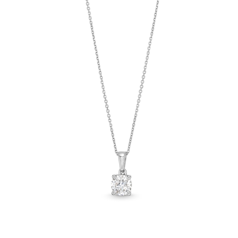 Main Image 1 of 3/4 CT. Certified Lab-Grown Diamond Solitaire Pendant in 14K White Gold (I/SI2)