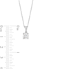 Thumbnail Image 3 of 3/4 CT. Certified Lab-Created Diamond Solitaire Pendant in 14K White Gold (I/SI2)